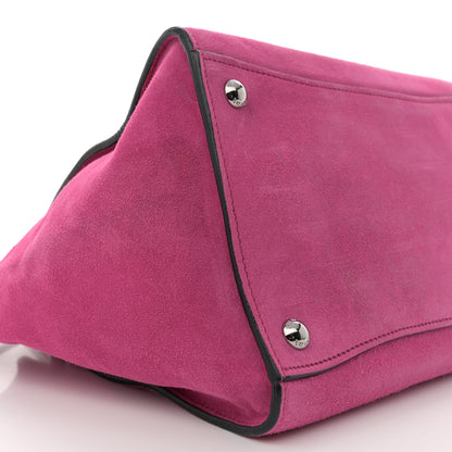 Prada Scamosciato Suede Twin Pocket Tote Fuxia 9 of 12