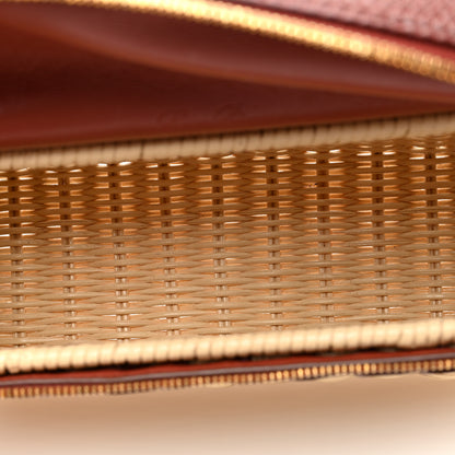 Loro Piana Wicker Lizard East West L19 Extra Pocket Pouch Smoked Caramel 5 of 9