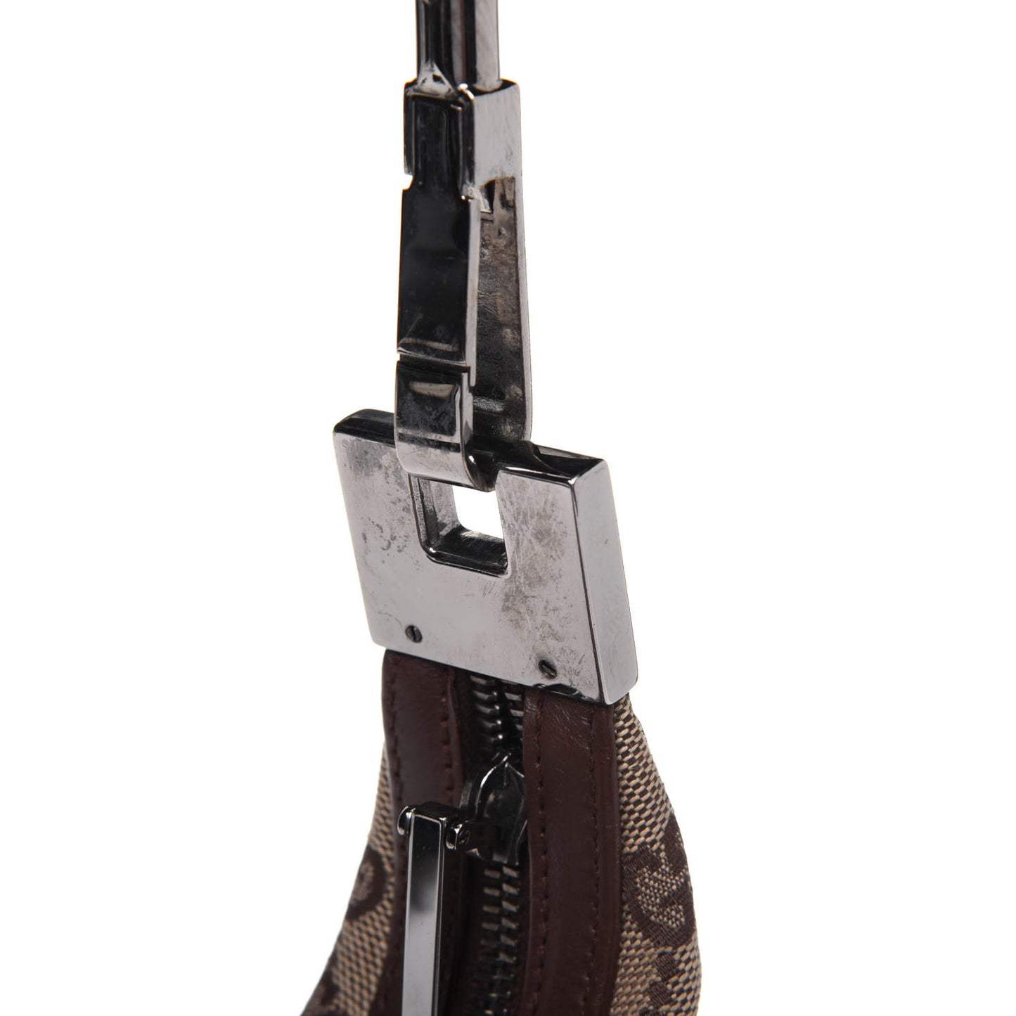 Monogram GG Small Clasp Hobo Brown