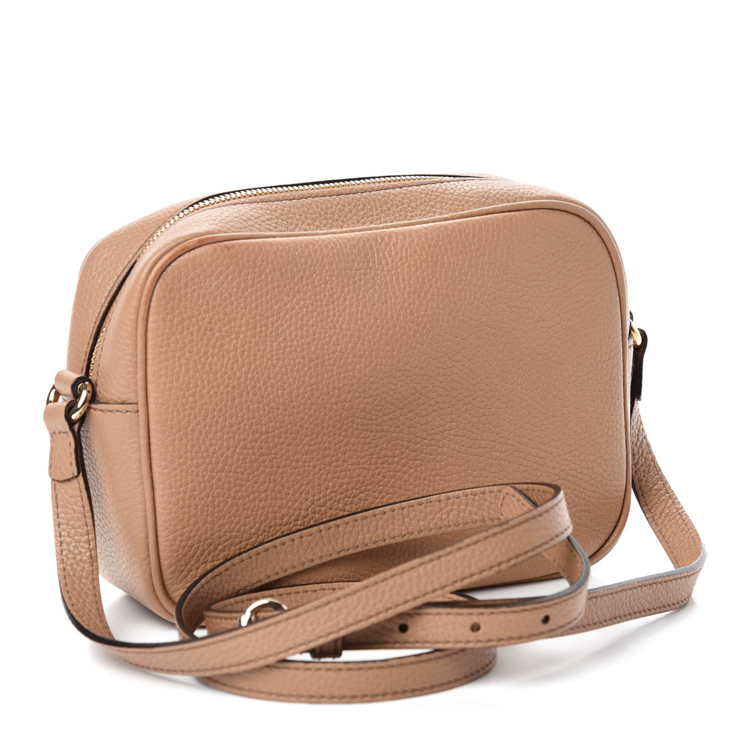 Gucci Pebbled Calfskin Small Soho Disco Bag Camelia 3 of 11