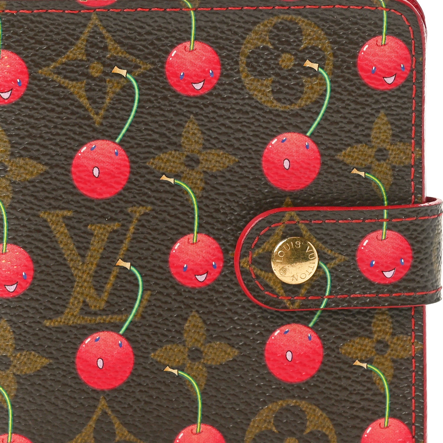 Louis Vuitton Monogram Cerises Compact Zippe Wallet 8 of 8