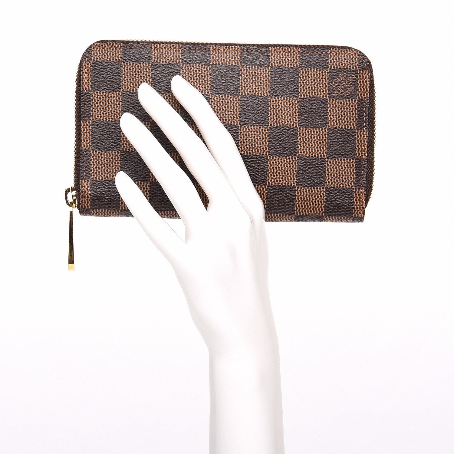 Louis Vuitton Damier Ebene Zippy Compact Wallet 2 of 6