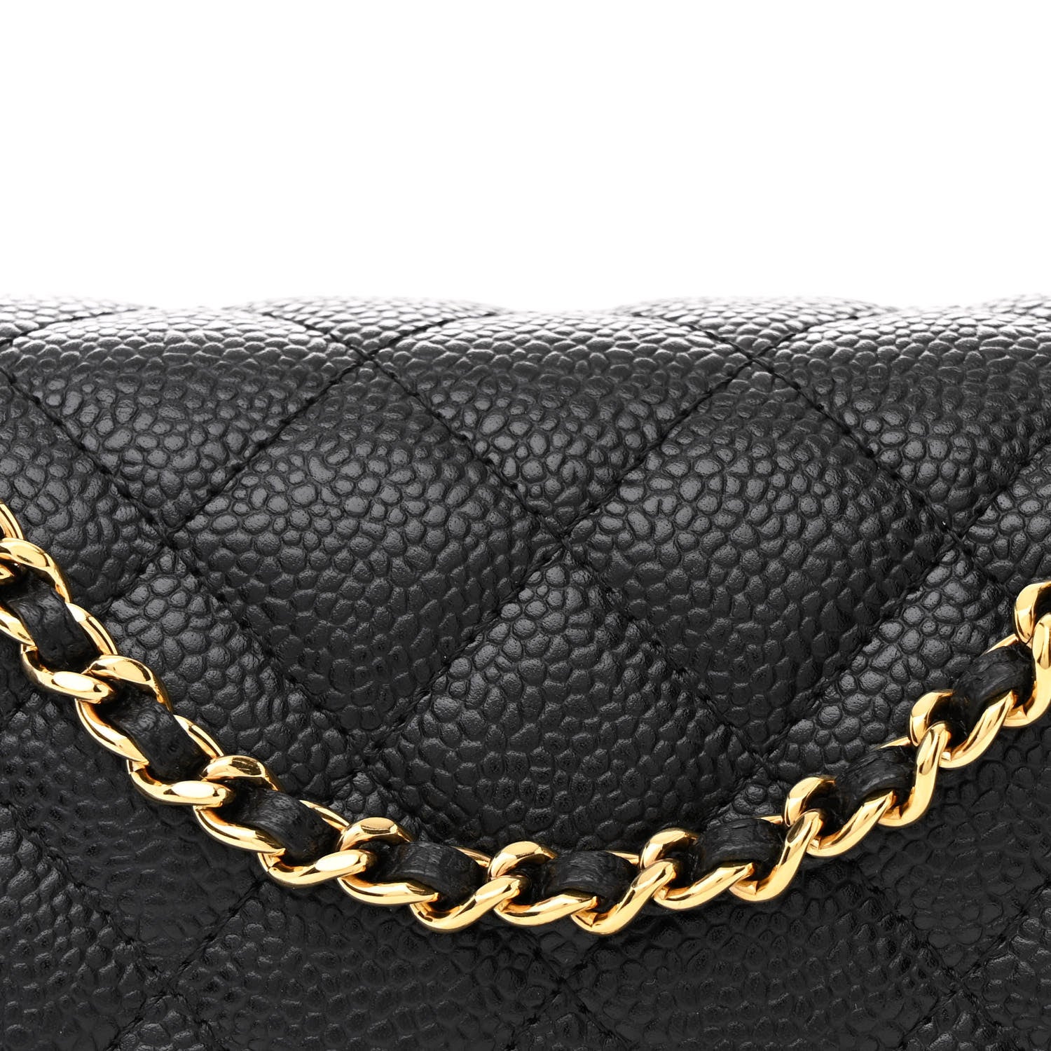 Chanel Caviar Quilted Wallet on Chain WOC Black 9 of 11