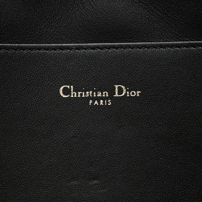 Christian Dior Supple Calfskin Cannage Large Caro Daily Pouch Black 6 of 9