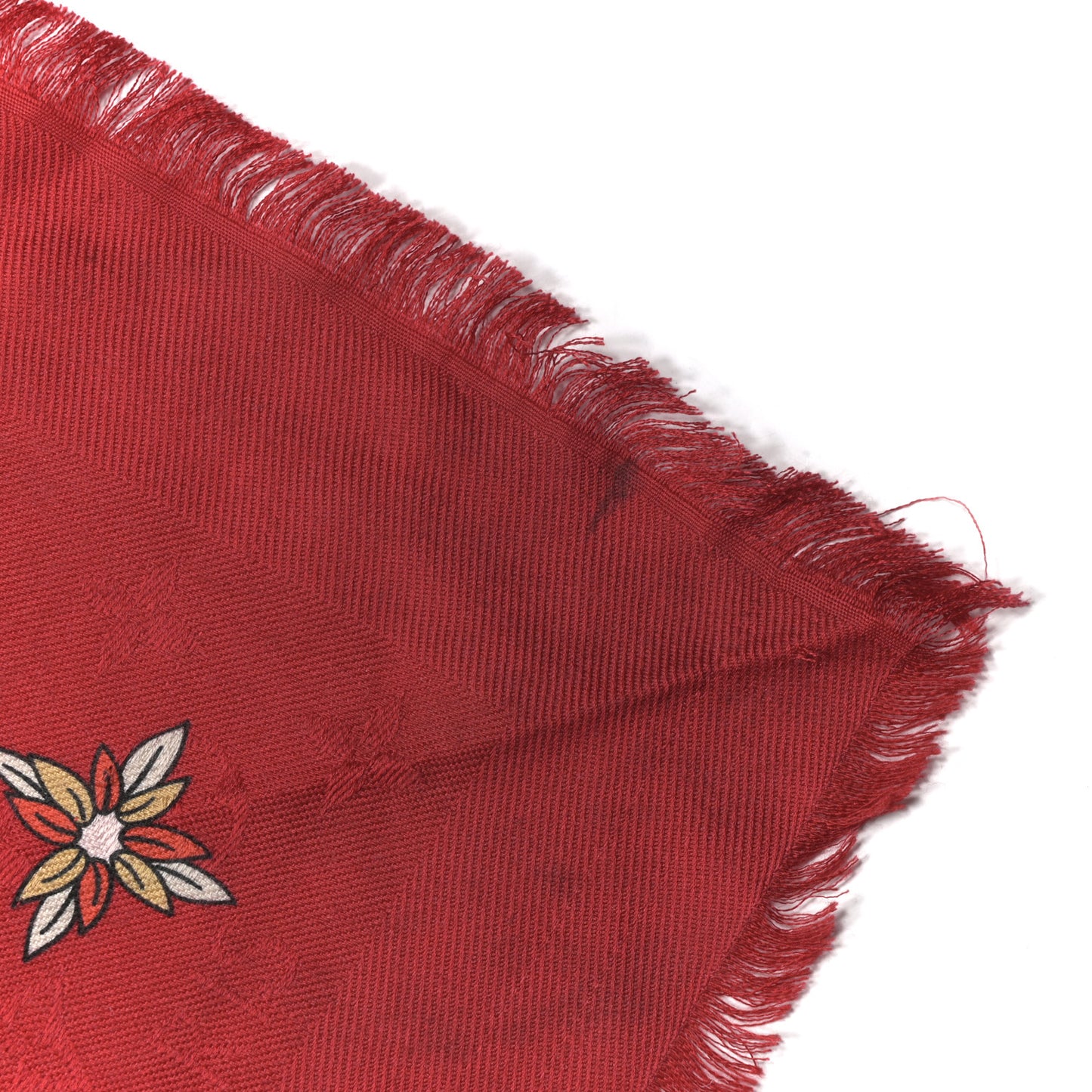 Silk Wool Chinese New Year Mouse Shawl Rouge