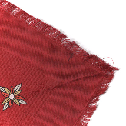 Louis Vuitton Silk Wool Chinese New Year Mouse Shawl Rouge 4 of 4