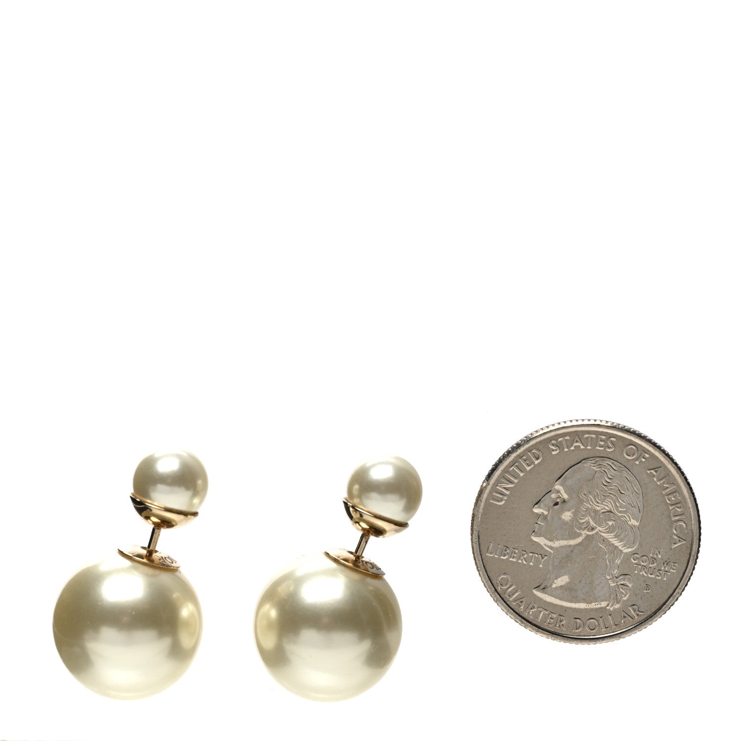 Christian Dior Pearl Mise En Dior Tribal Earrings Gold 2 of 4
