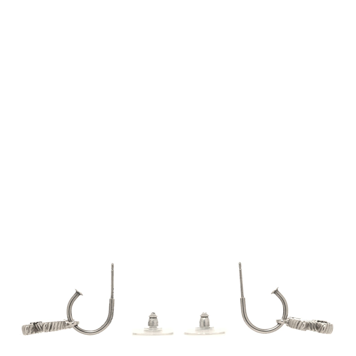 Enamel CC Drop Earrings Green