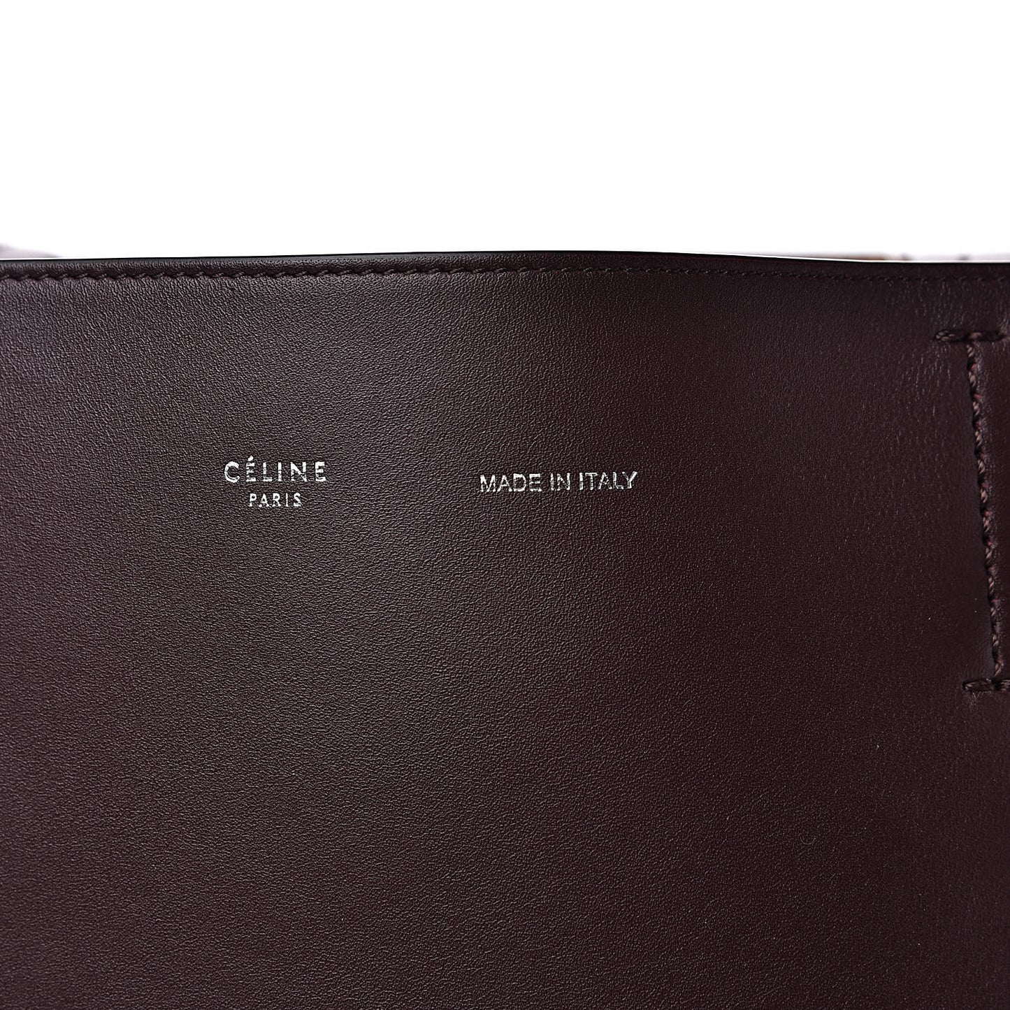 Soft Calfskin Medium Belt Cabas Phantom Burgundy