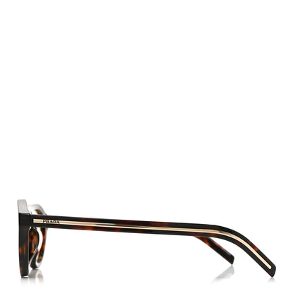 Prada Acetate Iconic Metal Plaque Sunglasses SPR B15-F Chamomile 3 of 7