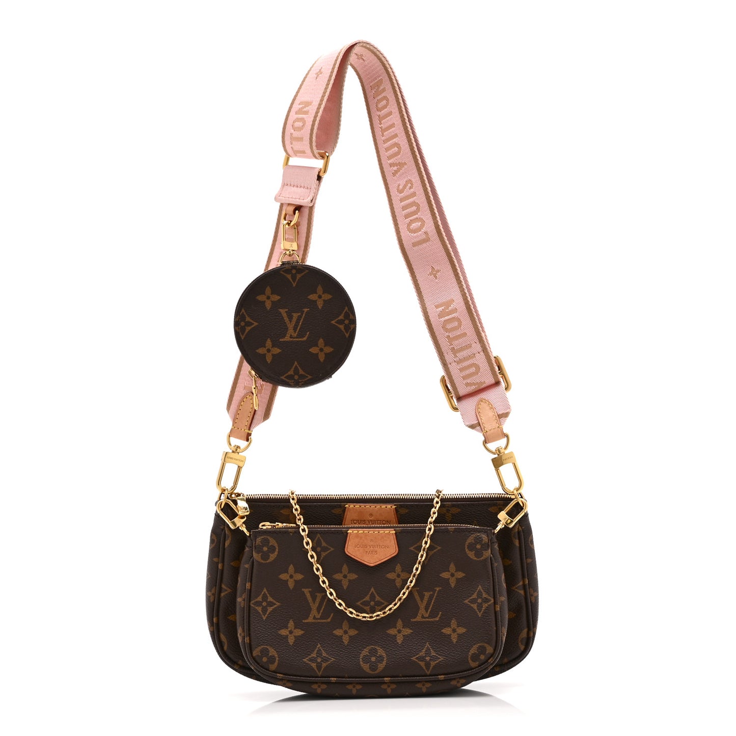Monogram Multi Pochette Accessories Rose Clair