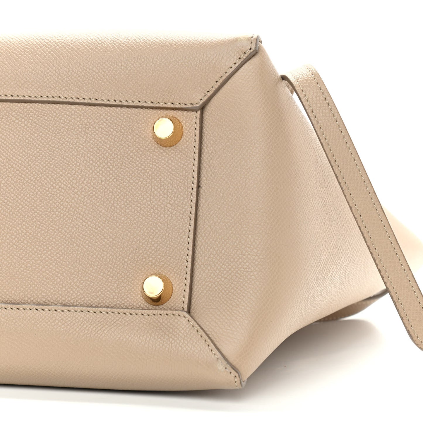 Grained Calfskin Mini Belt Bag Light Taupe