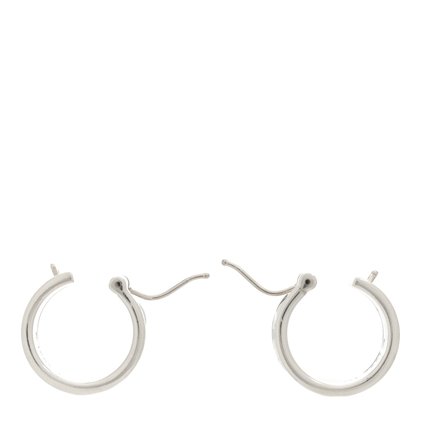 Sterling Silver Wide 1837 Hoop Earrings