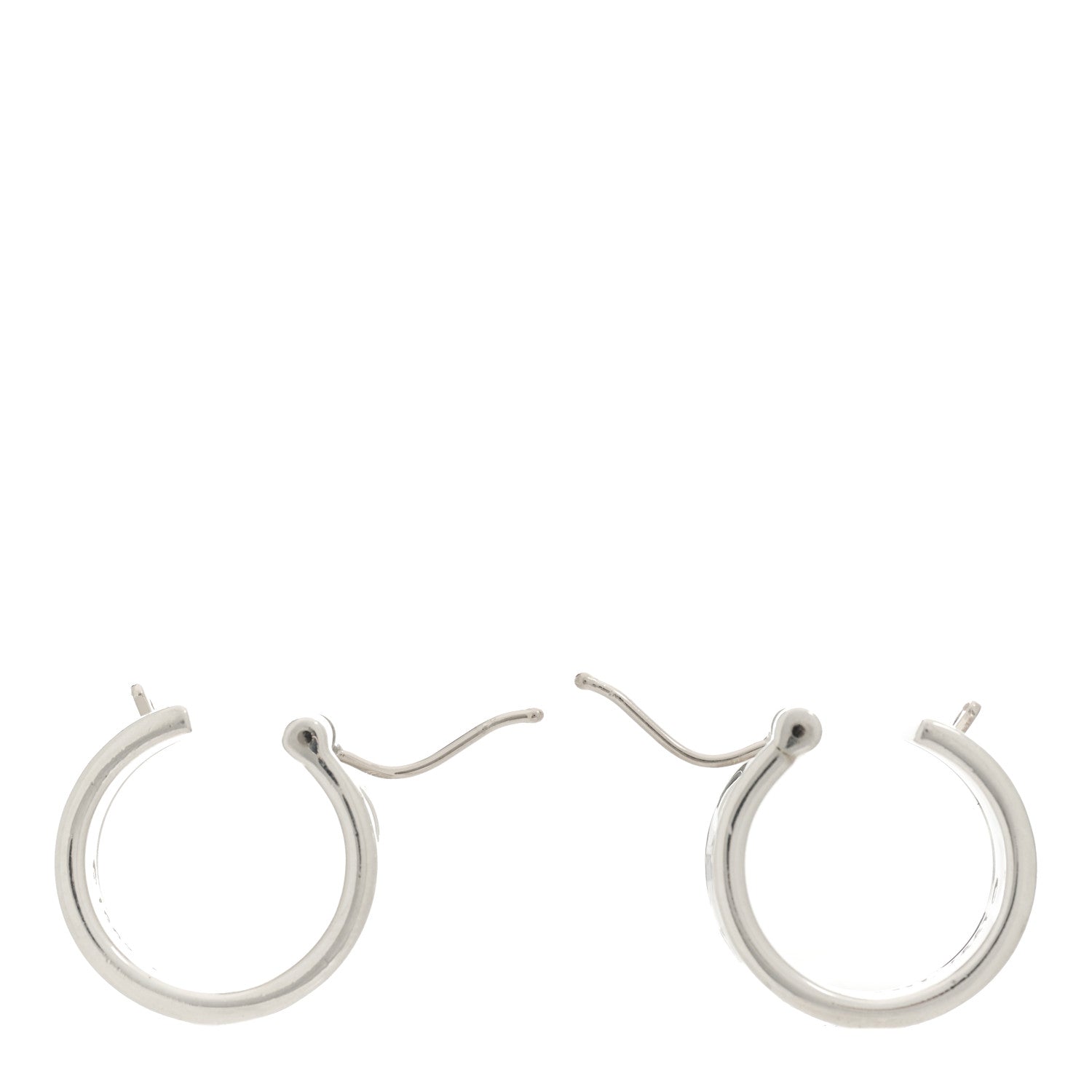 Tiffany Sterling Silver Wide 1837 Hoop Earrings 3 of 6