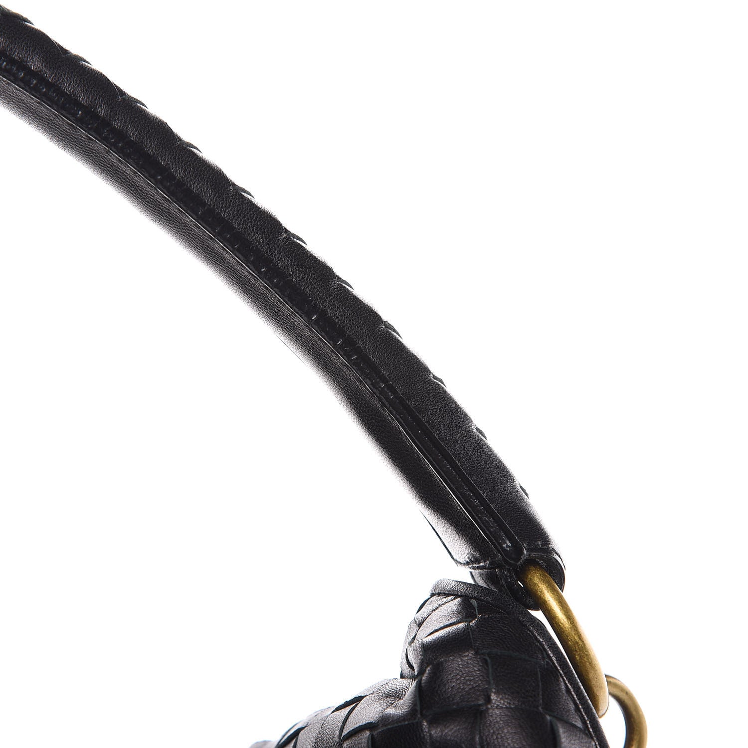 Bottega Veneta Nappa Intrecciato Flap Shoulder Bag Black 13 of 14