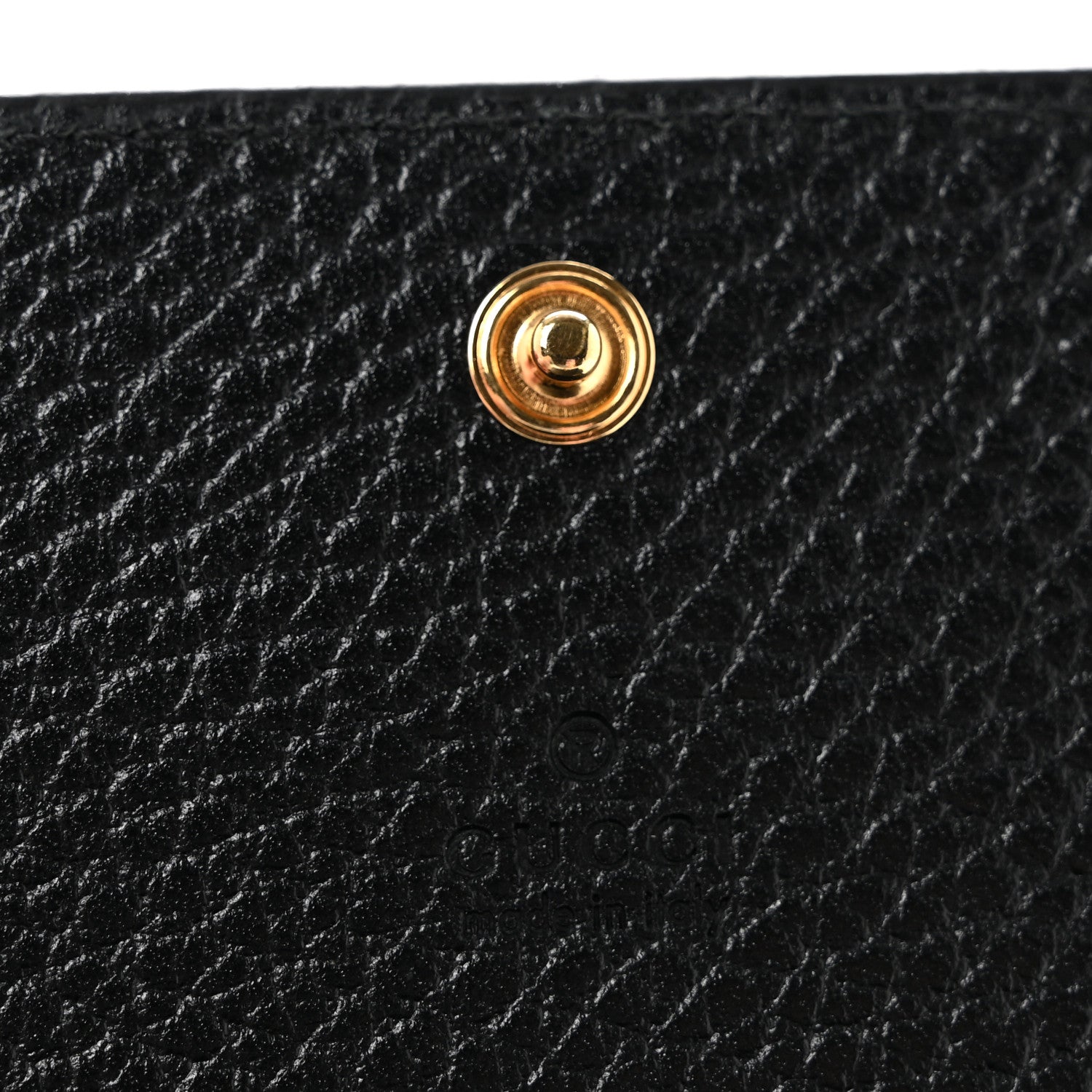 Gucci Dollar Calfskin GG Supreme Monogram GG Marmont Card Case Black Beige Ebony 6 of 8