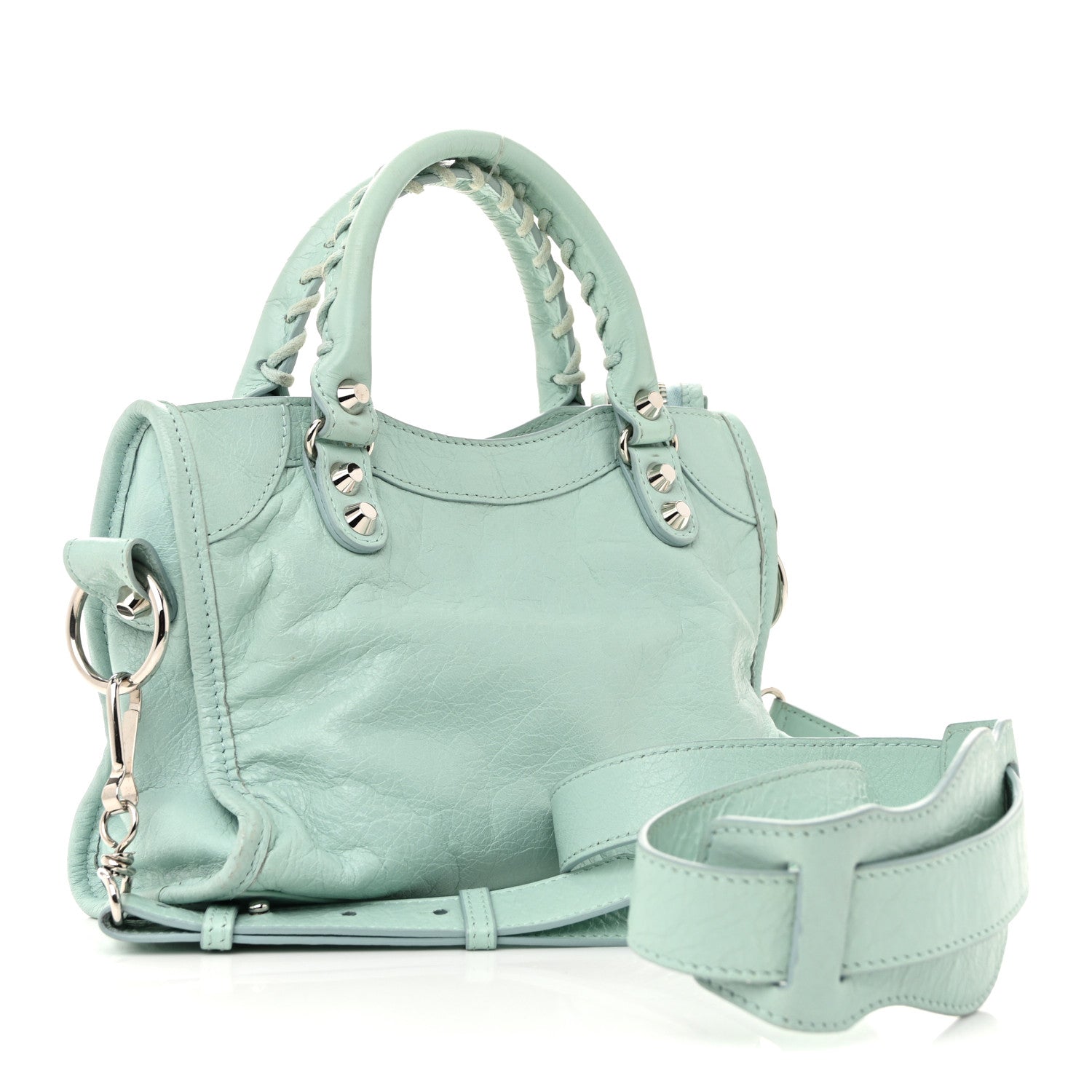 Balenciaga Agneau Classic Silver Hardware Mini City Maldives 4 of 14
