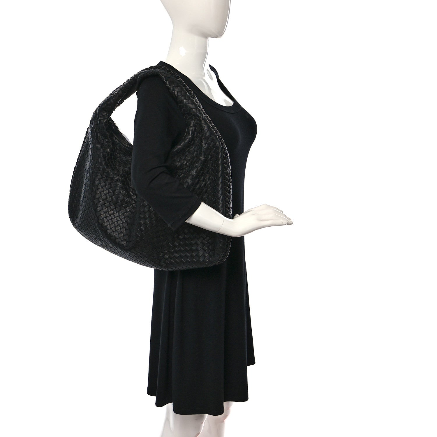 Bottega Veneta Nappa Intrecciato Medium Veneta Hobo Black 2 of 8