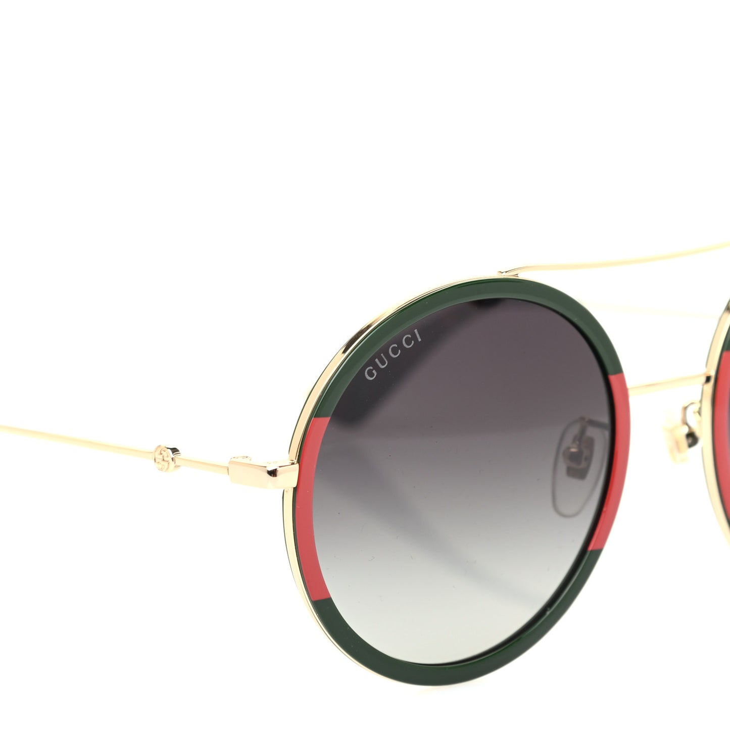 Metal Round Frame Sunglasses GG0061S Blue Red