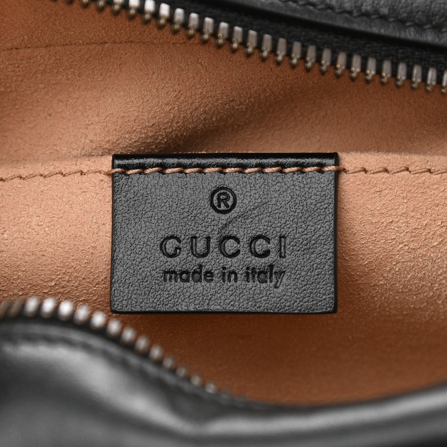 Calfskin Matelasse Small GG Marmont Chain Shoulder Bag Black
