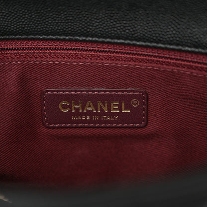 Chanel Caviar Quilted Small Coco Handle Flap Black 6 of 10