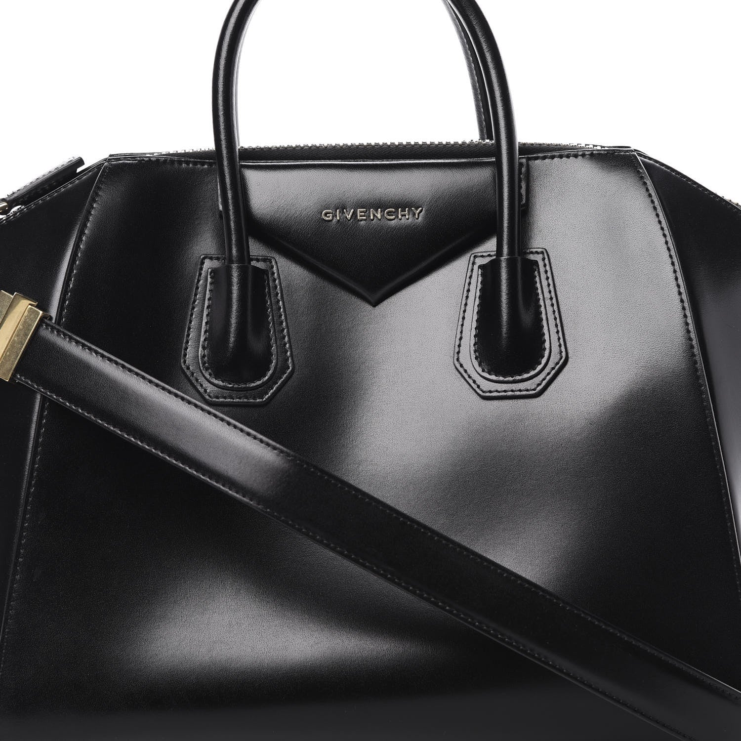 Givenchy Shiny Lord Calfskin Medium Antigona Black 9 of 15
