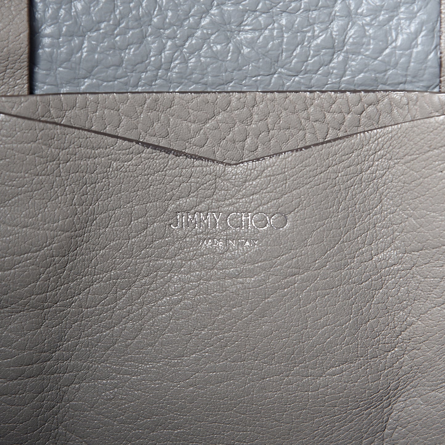 Grained Calfskin Studded Lockett Shopper Tote Moonstone