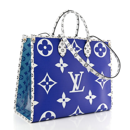 Louis Vuitton Monogram Giant Hawaii Onthego Blue 3 of 9
