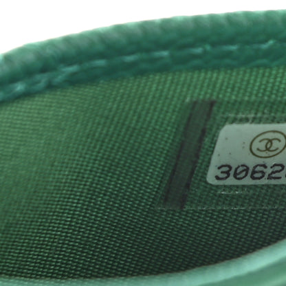 Chanel Caviar Quilted Card Holder Green 8 of 8