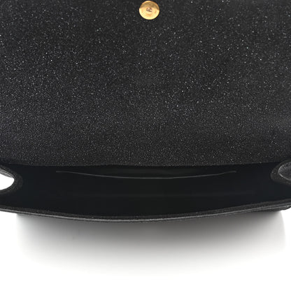 Saint Laurent Glitter Calfskin Classic Y Ligne Clutch Black 5 of 7