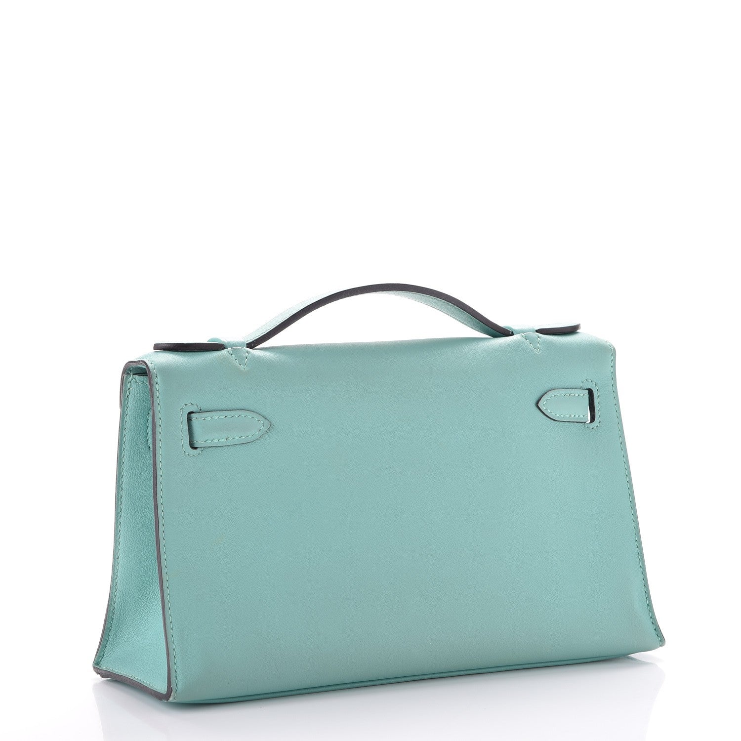 Hermes Swift Kelly Pochette Clutch Bleu Atoll 3 of 30
