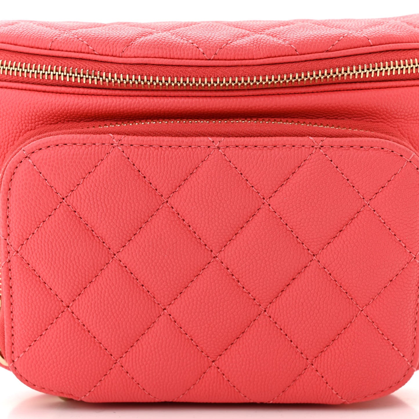 Caviar Quilted Business Affinity Waist Belt Bag Pink