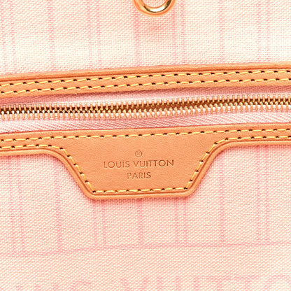 Louis Vuitton Damier Azur Neo Neverfull MM Rose Ballerine 7 of 10