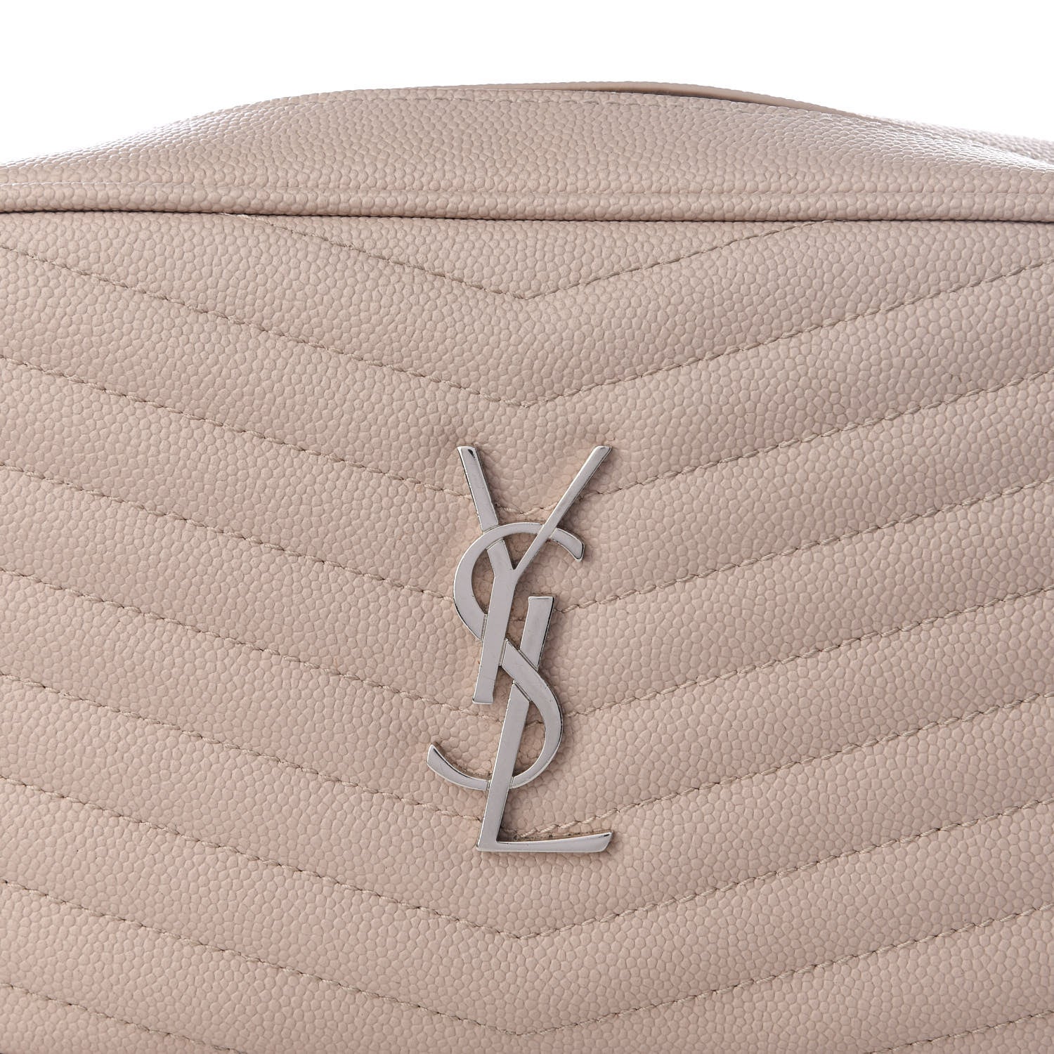 Saint Laurent Grain De Poudre Matelasse Monogram Mini Lou Camera Bag Marble Pink 8 of 8