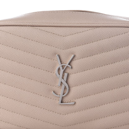 Saint Laurent Grain De Poudre Matelasse Monogram Mini Lou Camera Bag Marble Pink 8 of 8