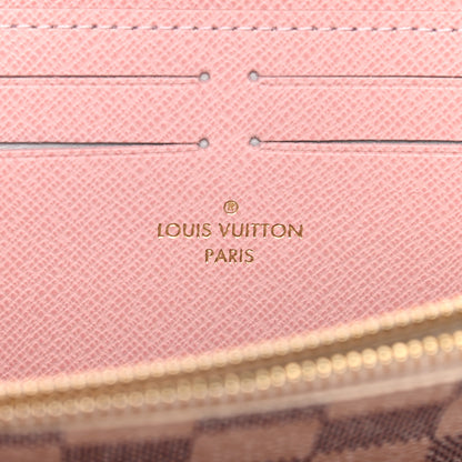 Louis Vuitton Damier Azur Clemence Wallet Rose Ballerine 6 of 10