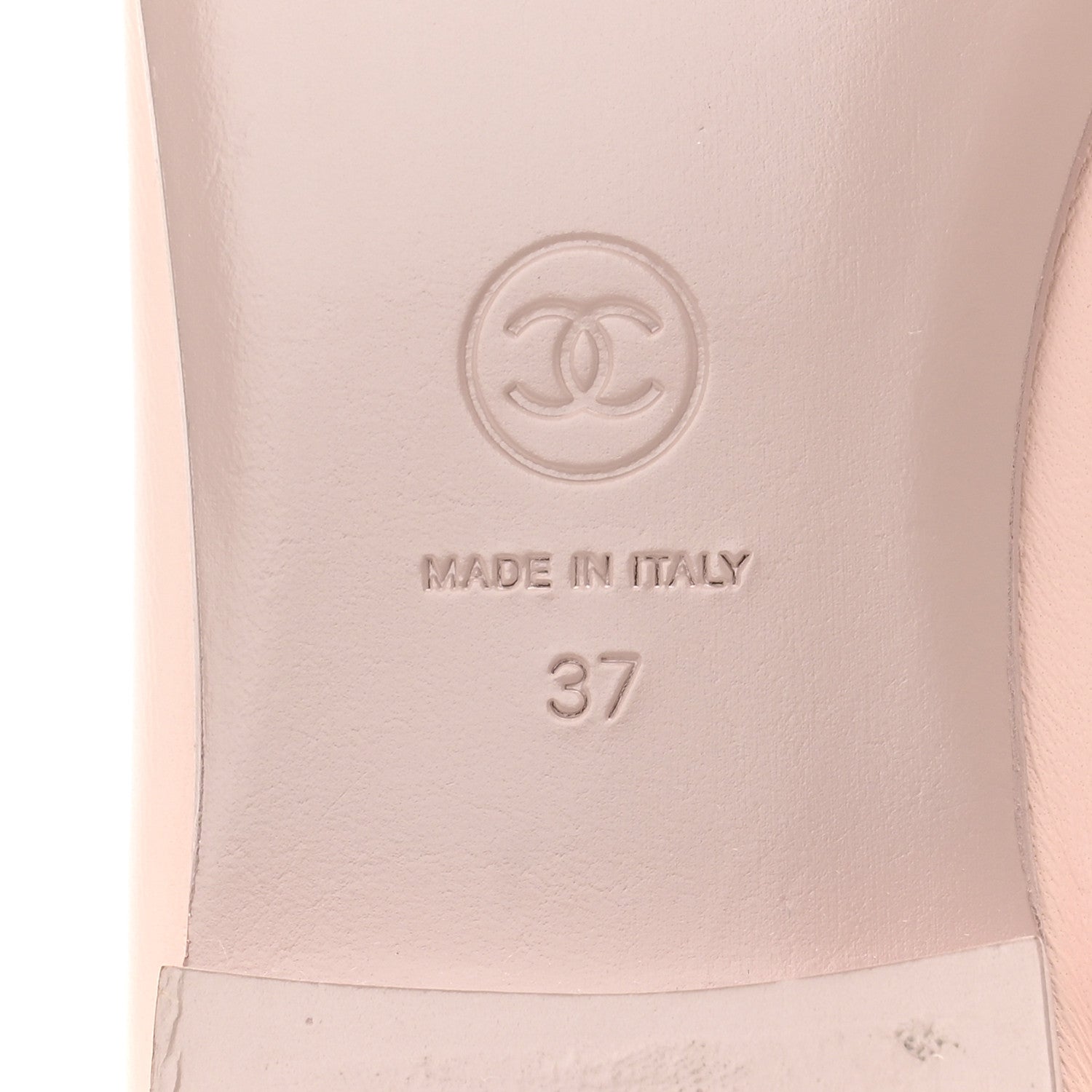 Chanel Lambskin Cap Toe CC Ballerina Flats 37 Light Pink Dark Pink 7 of 9