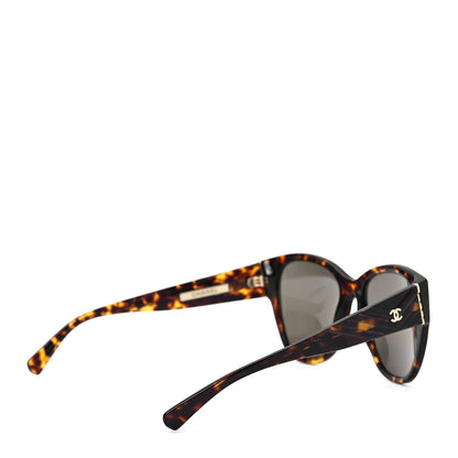 Chanel Acetate Polarized Butterfly CC Sunglasses 5412-A Tortoise 4 of 7