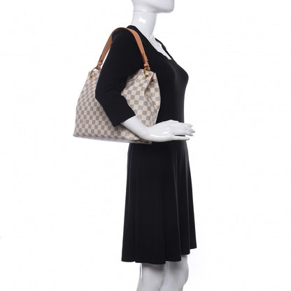 Louis Vuitton Damier Azur Graceful PM Rose Ballerine 2 of 10