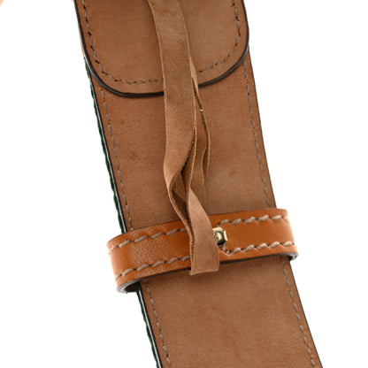 Gucci Calfskin Web Interlocking G Belt 95 38 Green Red 6 of 6