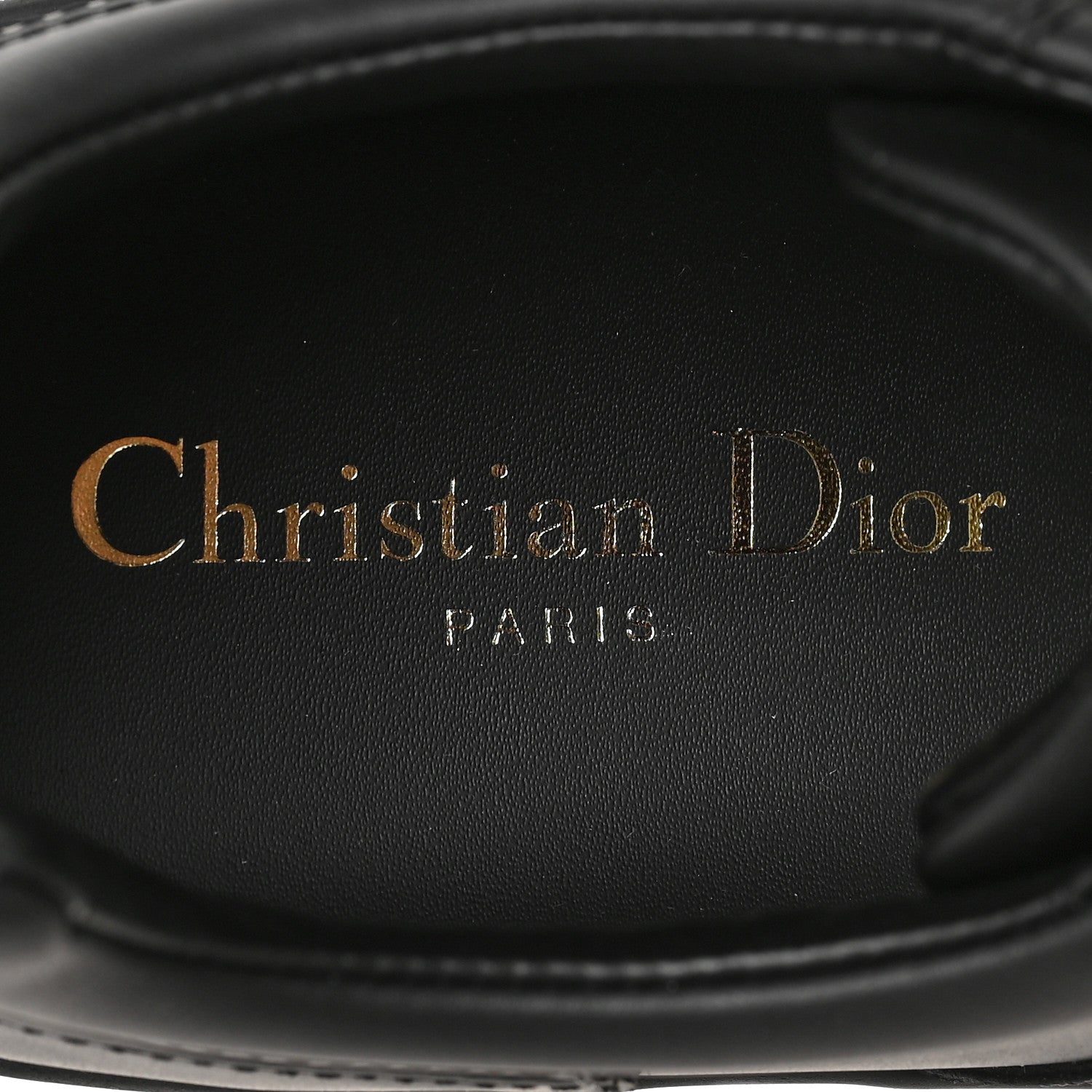 Christian Dior Calfskin Suede Logo Sneakers 38.5 Black 7 of 8