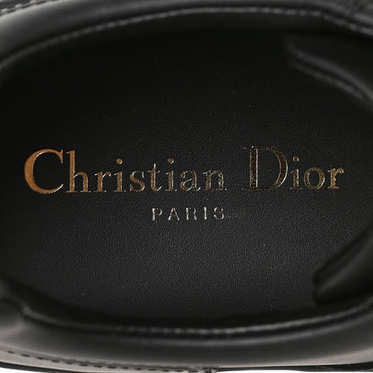 Christian Dior Calfskin Suede Logo Sneakers 38.5 Black 7 of 8