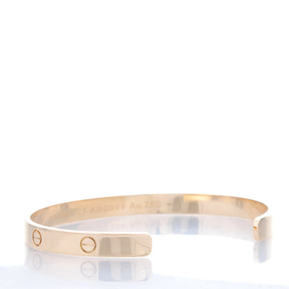 Cartier 18K Yellow Gold LOVE Cuff Bracelet 21 3 of 4