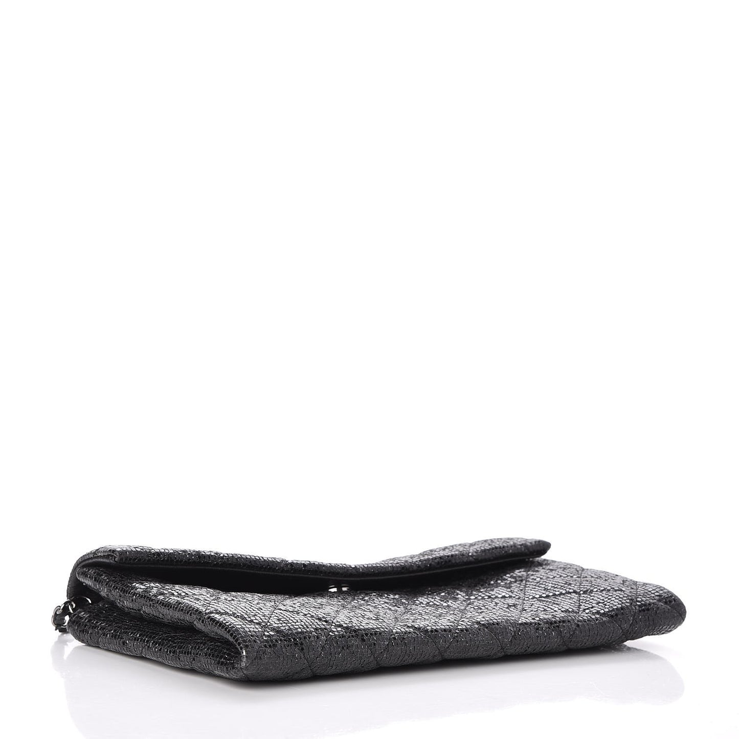 Crystal Quilted Evening Flap Black