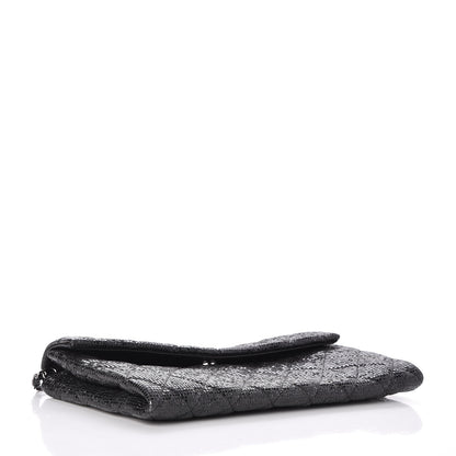 Chanel Crystal Quilted Evening Flap Black 4 of 8