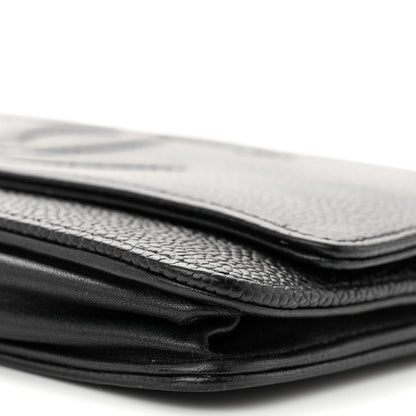 Chanel Caviar Timeless CC Wallet on Chain WOC Black 11 of 13