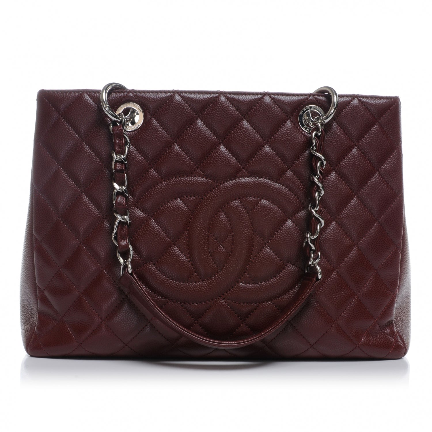 Chanel Caviar Grand Shopping Tote GST Bordeaux 1 of 8