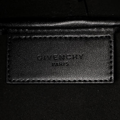 Givenchy Smooth Calfskin Floral Print Logo Wing Shopper Tote Black White 8 of 13