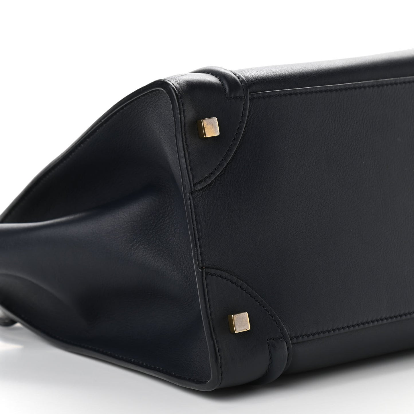 Smooth Calfskin Mini Luggage Navy Blue