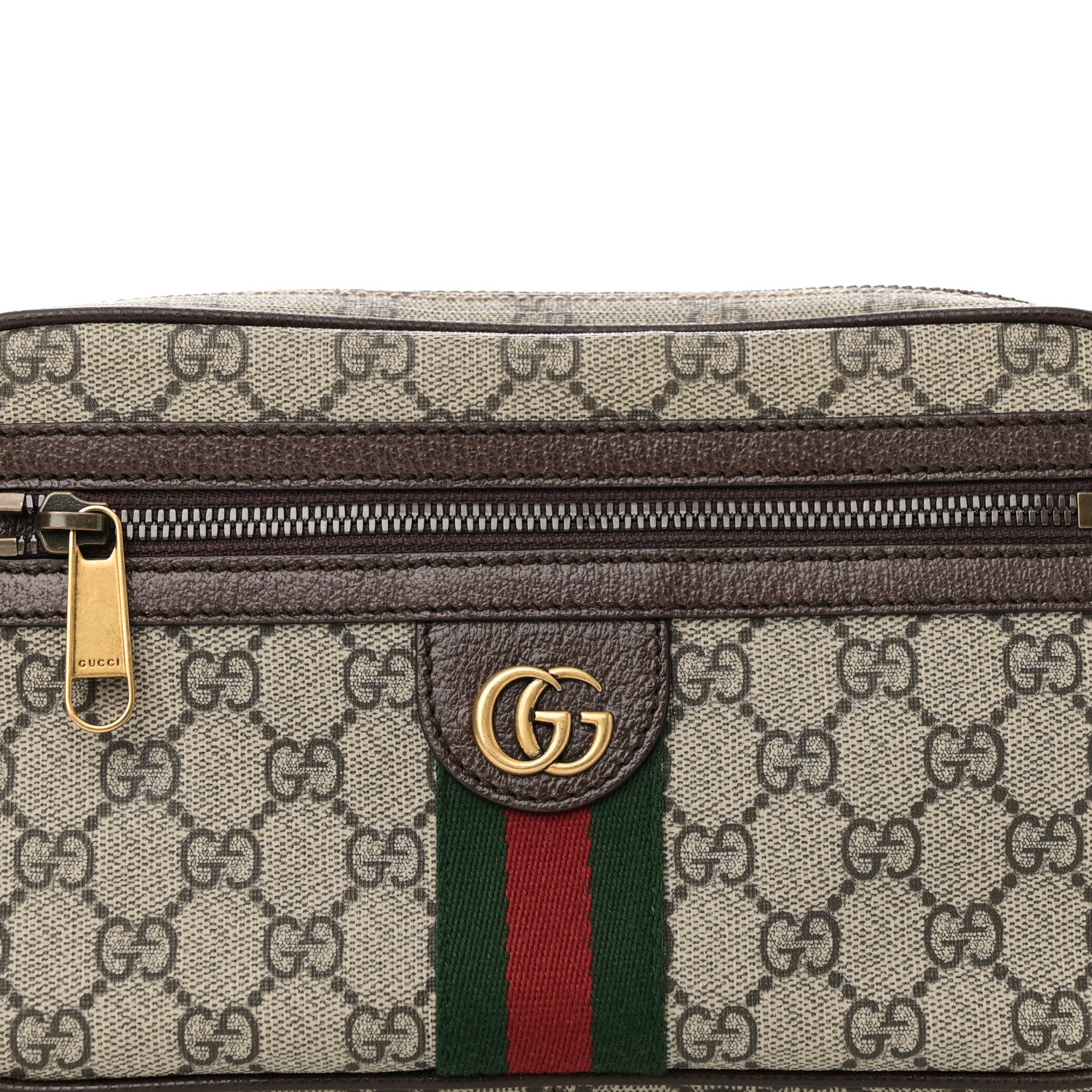 Gucci Soft GG Supreme Monogram Medium Ophidia Belt Bag Dark Brown 8 of 10